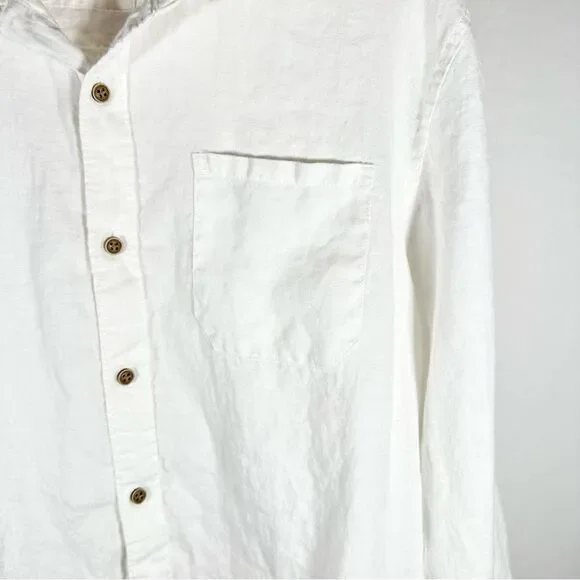 Ocean & Coast White Linen Button Down - Picture 3 of 14